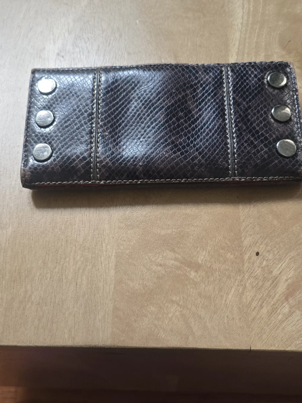 Hammitt Los Angeles 110 North snakeskin embossed leather wallet